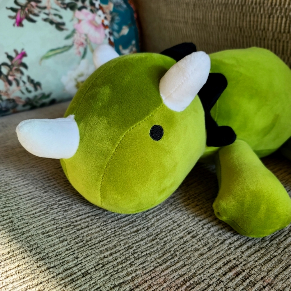 Brand New Green Dinosaur Weighted Plush